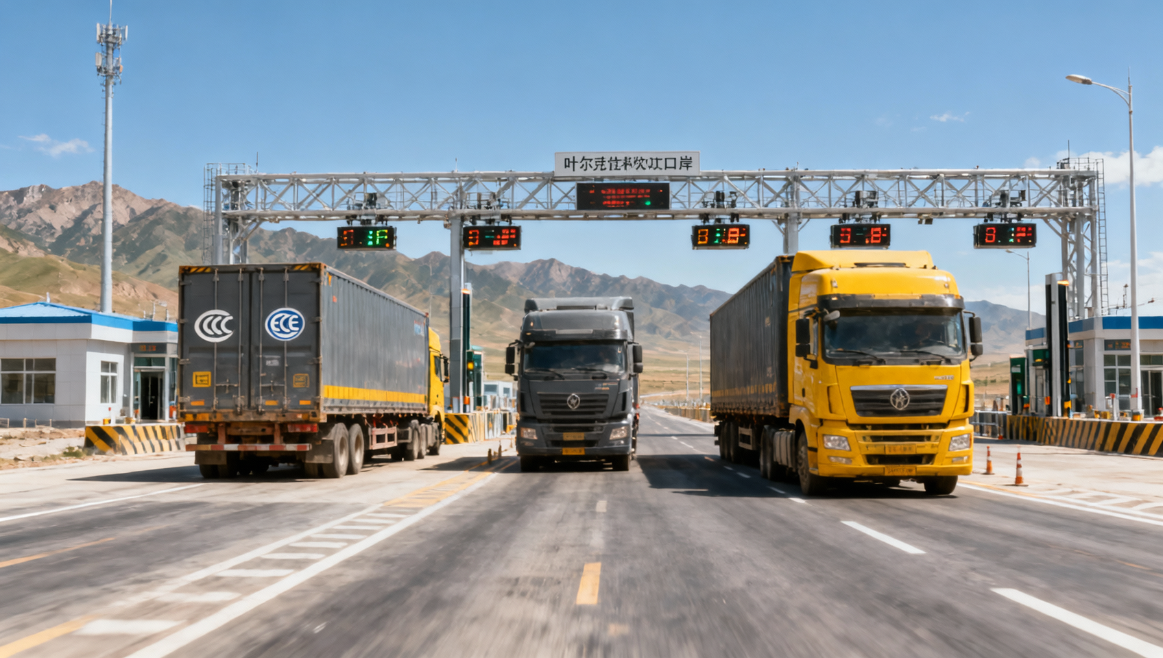 Yerkeshkan Port 24-Hour Freight Clearance Boosts Heavy Vehicle Exports to Kyrgyzstan