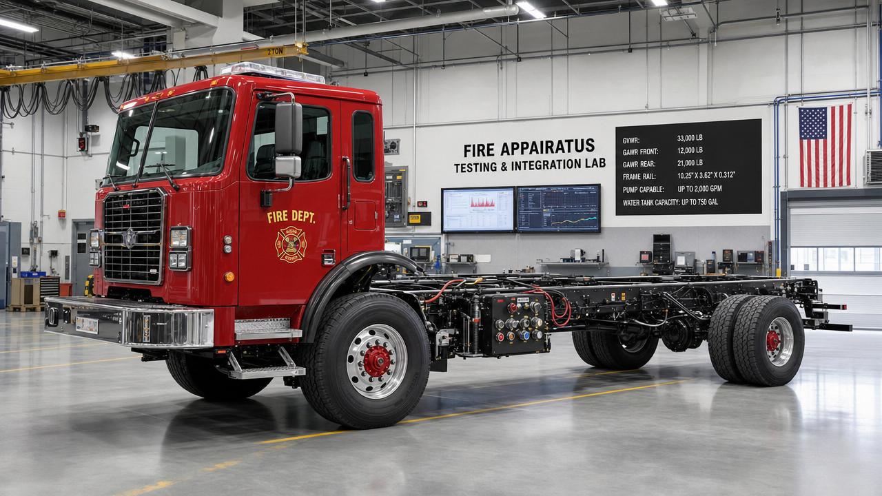 Cab Chassis Truck for Fire Department: Key Fitment Points