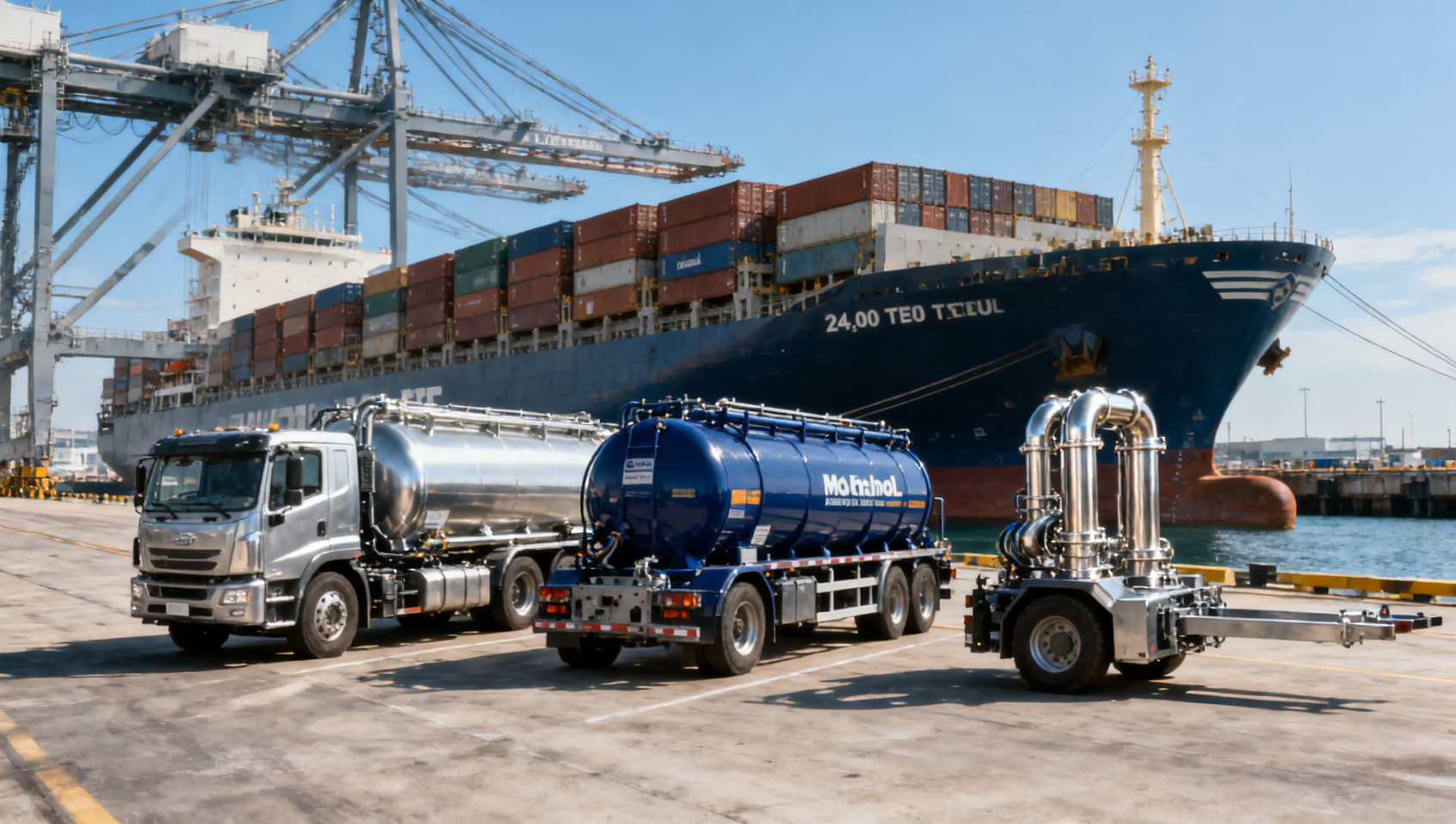World's Largest Methanol-Fueled Container Ship Named