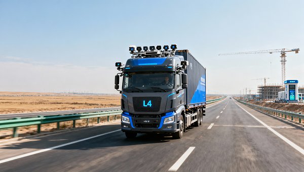 L4 Autonomous Container Trucks Enter Trial on Tianjin-Xiongan Route