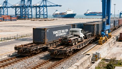 Yangtze River Delta Rail-Sea Freight Exceeds 1M TEUs