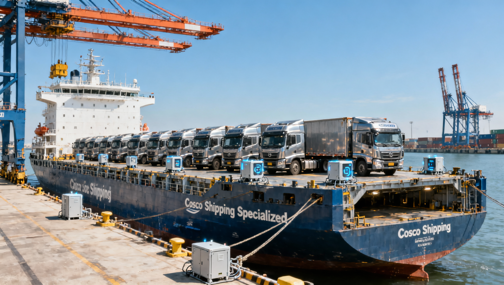 COSCO Shipping Specialized Launches 'SmartRo-Ro' for Real-Time Heavy-Duty Truck Export Tracking