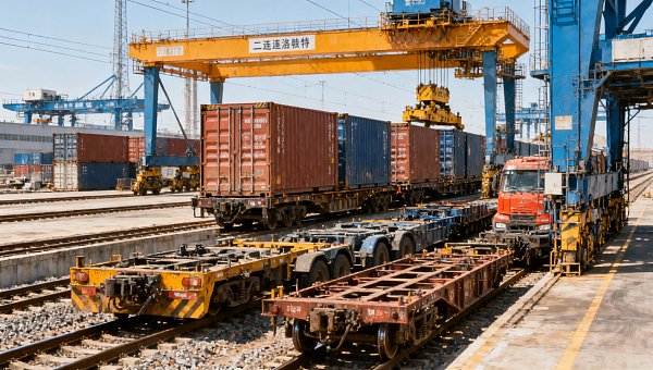 Erenhot Rail Gateway Tops 2,000 China-Europe Trains