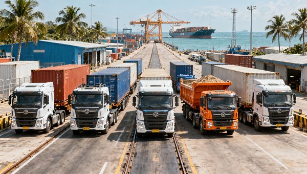China CV Exports Rise as E-Trucks Gain New Markets
