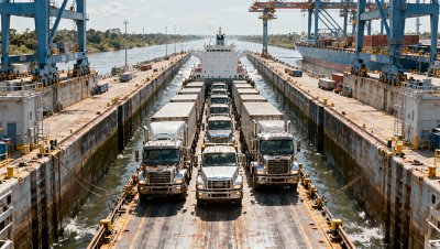 Panama Canal Draft Cut Pressures Truck Ro-Ro Shipping