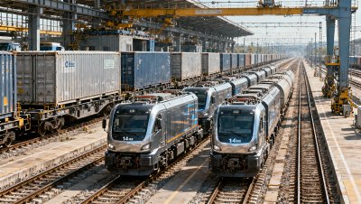 New Rail Route Puts E-Truck Exports on a 14-Day Clock