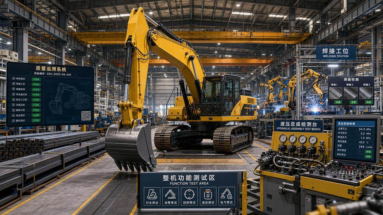 Excavator Manufacturer Supplier Comparison: Quality Control Points That Matter