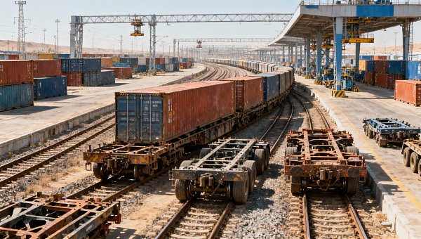 Central Asia Rail Rates Jump as Red Sea Diversions Bite
