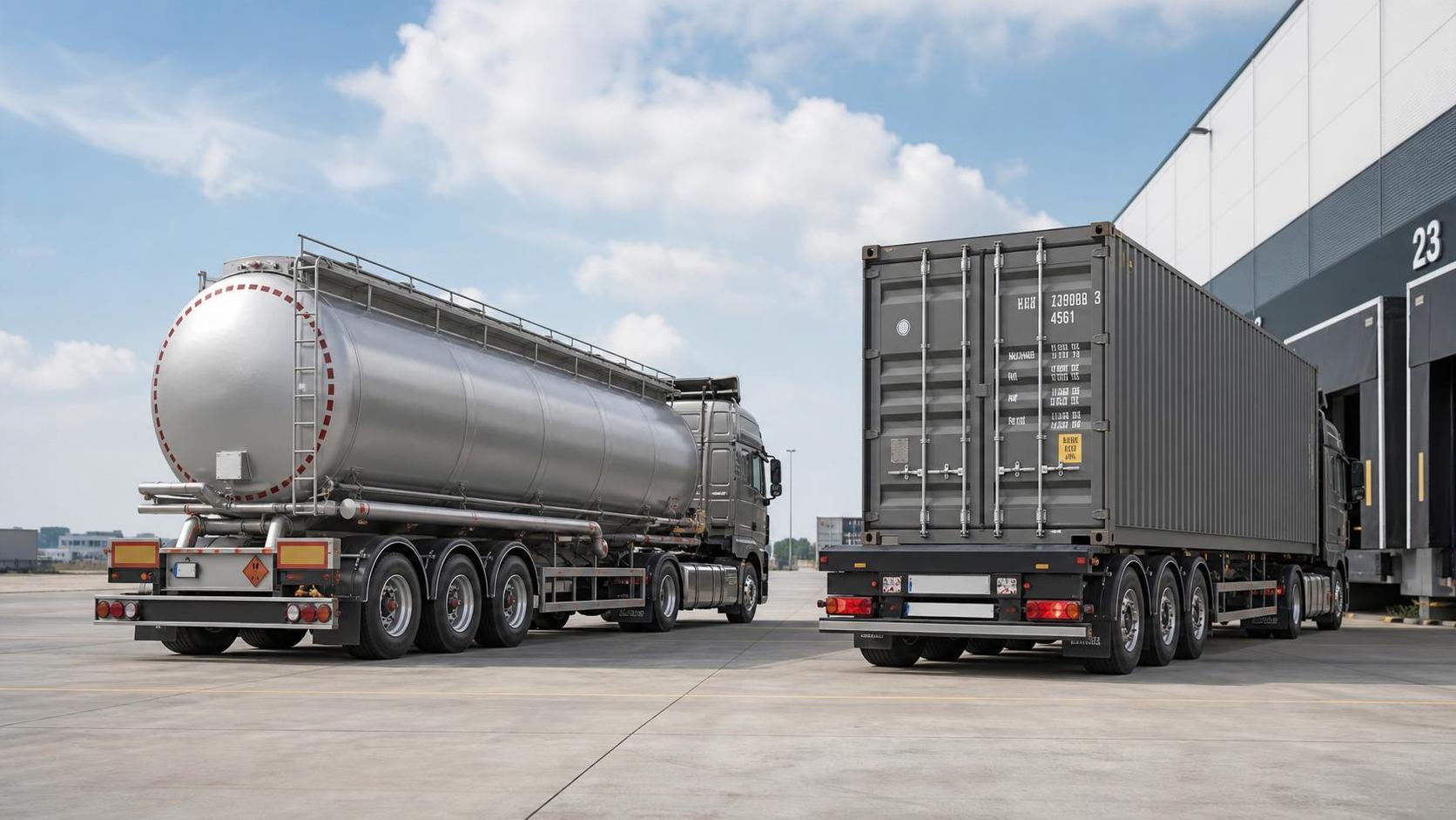 Bulk Trailer vs Container Trailer for High-Volume Freight