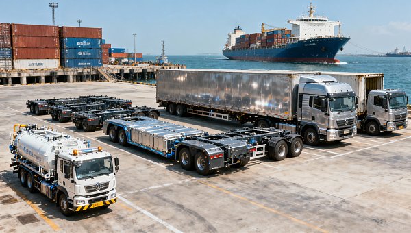 Yangshan Port Opens Green Lane for New Energy Truck Exports