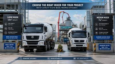 Mixer Truck Capacity Guide: Choosing the Right Size for Jobsite Efficiency