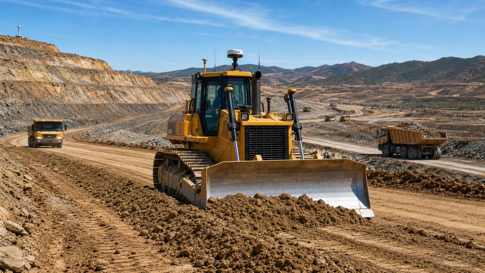 BULLDOZER with GPS Tracking: What Improves on Remote Job Sites