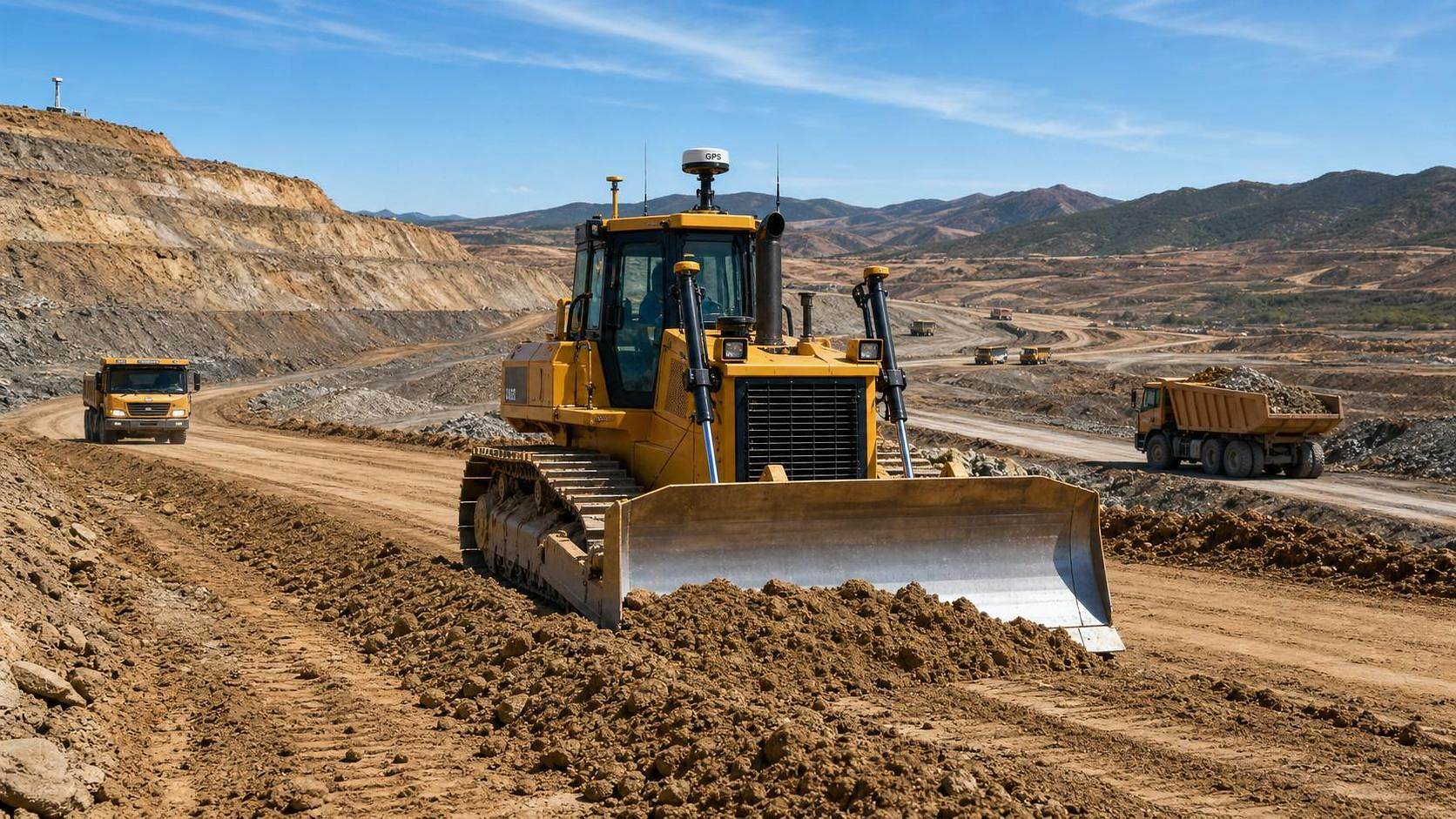 BULLDOZER with GPS Tracking: What Improves on Remote Job Sites
