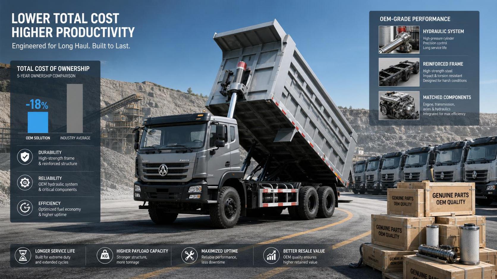 Truck Tipper OEM vs Standard Supply: Which Model Lowers Total Ownership Cost