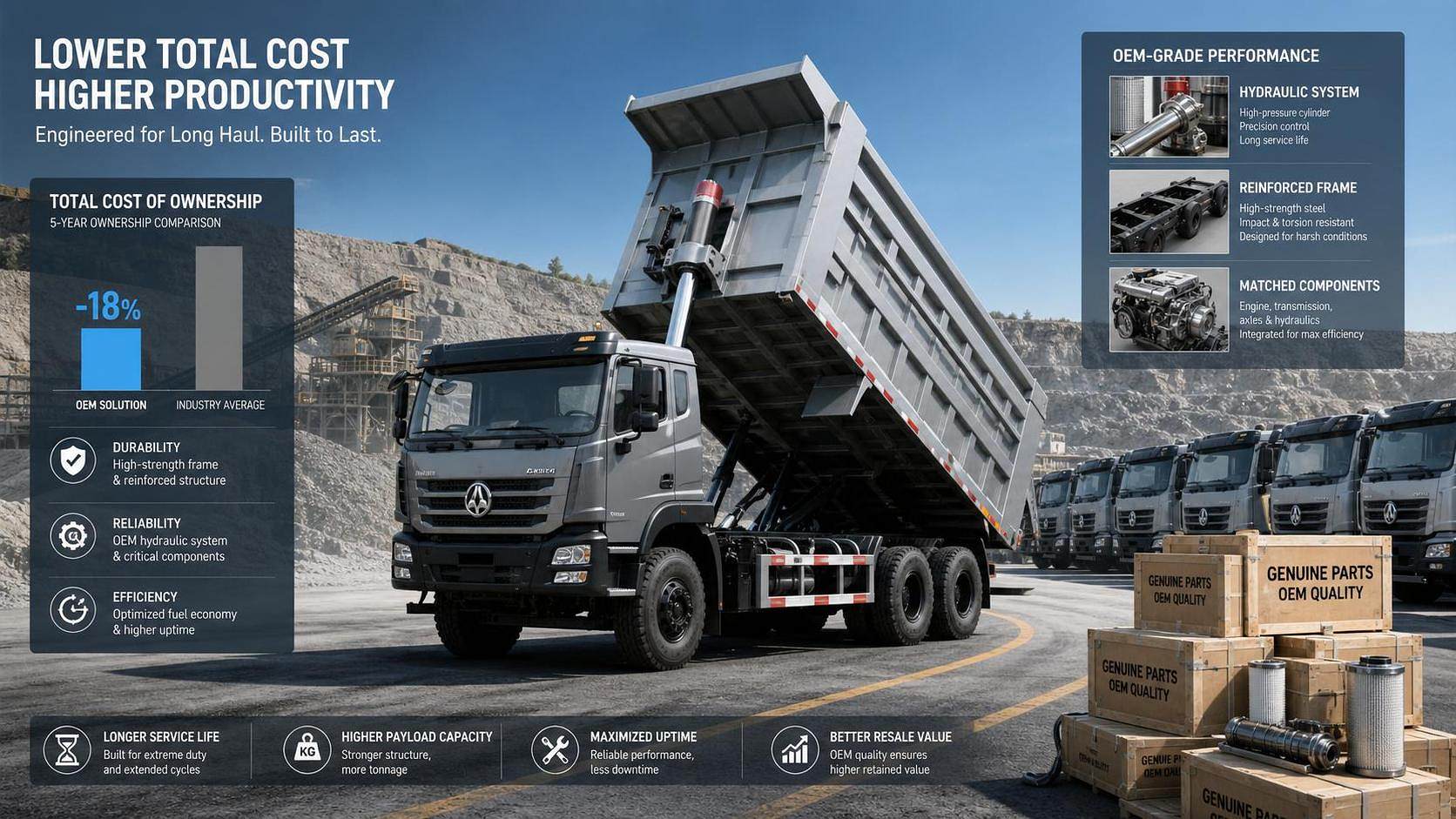 Truck Tipper OEM vs Standard Supply: Which Model Lowers Total Ownership Cost