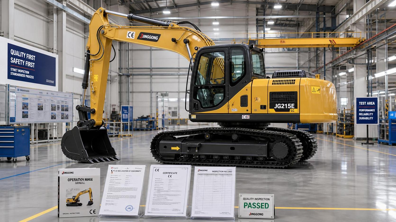 How to verify an excavator manufacturer with CE certification