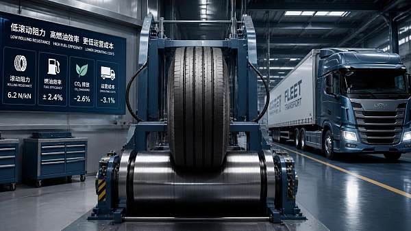 How to compare truck tire rolling resistance for lower fleet fuel costs