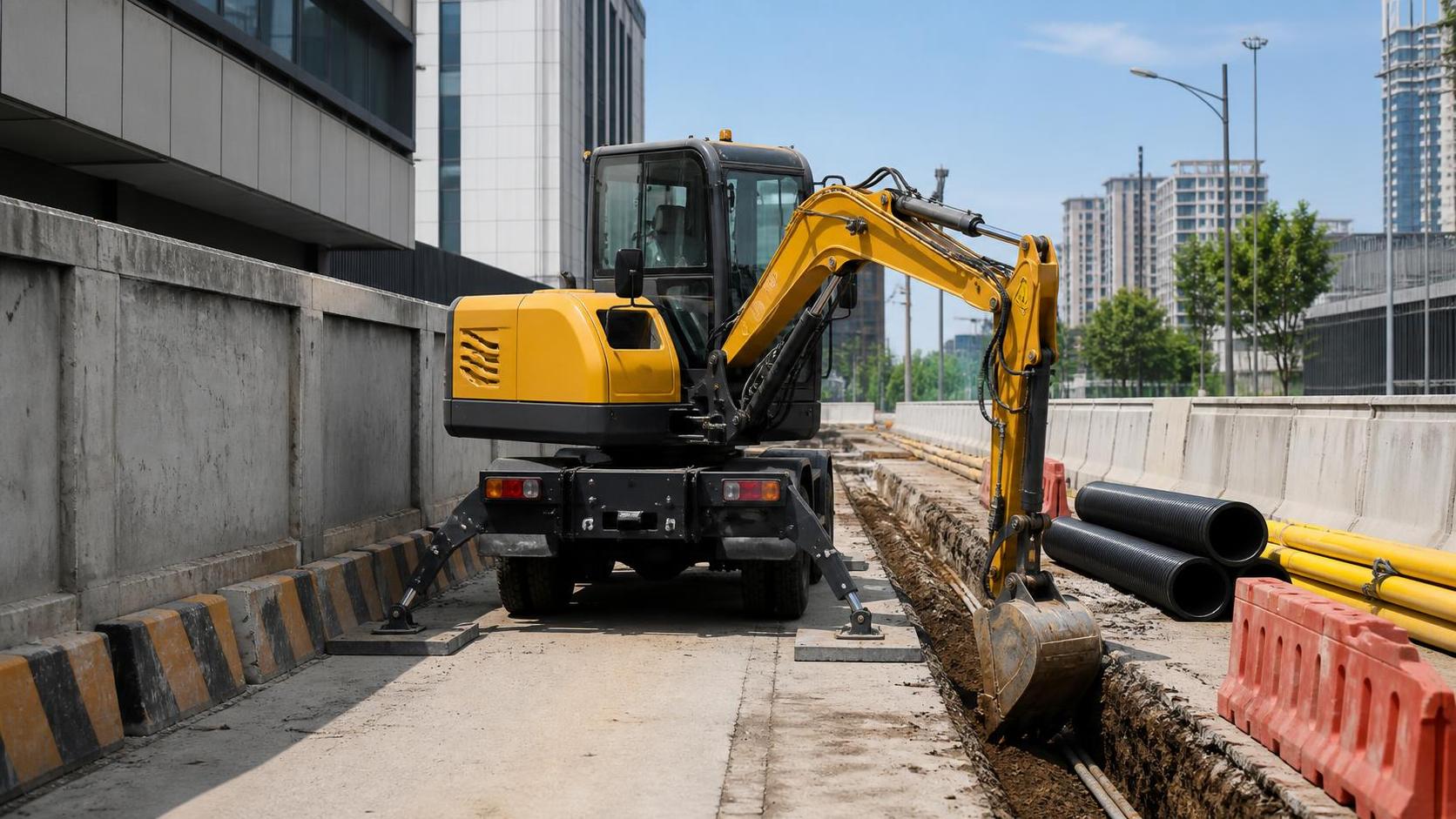 How to choose a truck excavator for confined construction sites