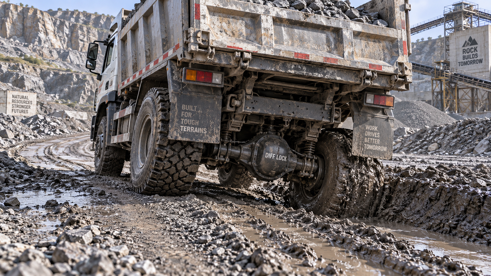 When does a truck off road setup need locking differentials?