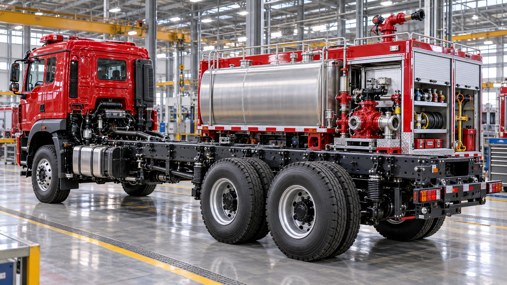 Does a cab chassis truck for fire department have enough frame capacity?