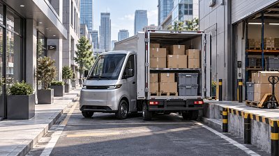 When does a light commercial vehicle for urban delivery save fleet costs?