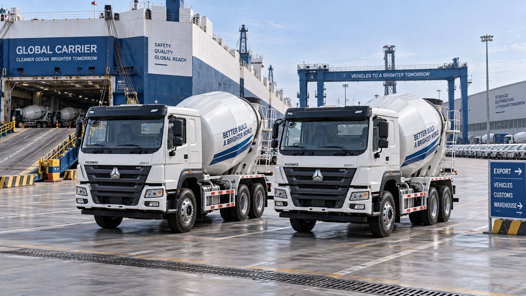 How to compare concrete mixer truck suppliers by total landed cost