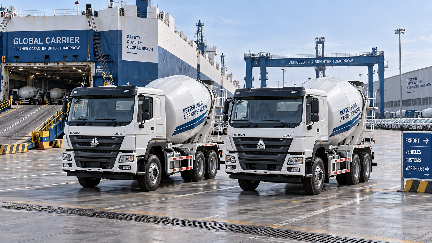 How to compare concrete mixer truck suppliers by total landed cost