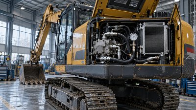 Why does an excavator's hydraulic system lose power when hot?