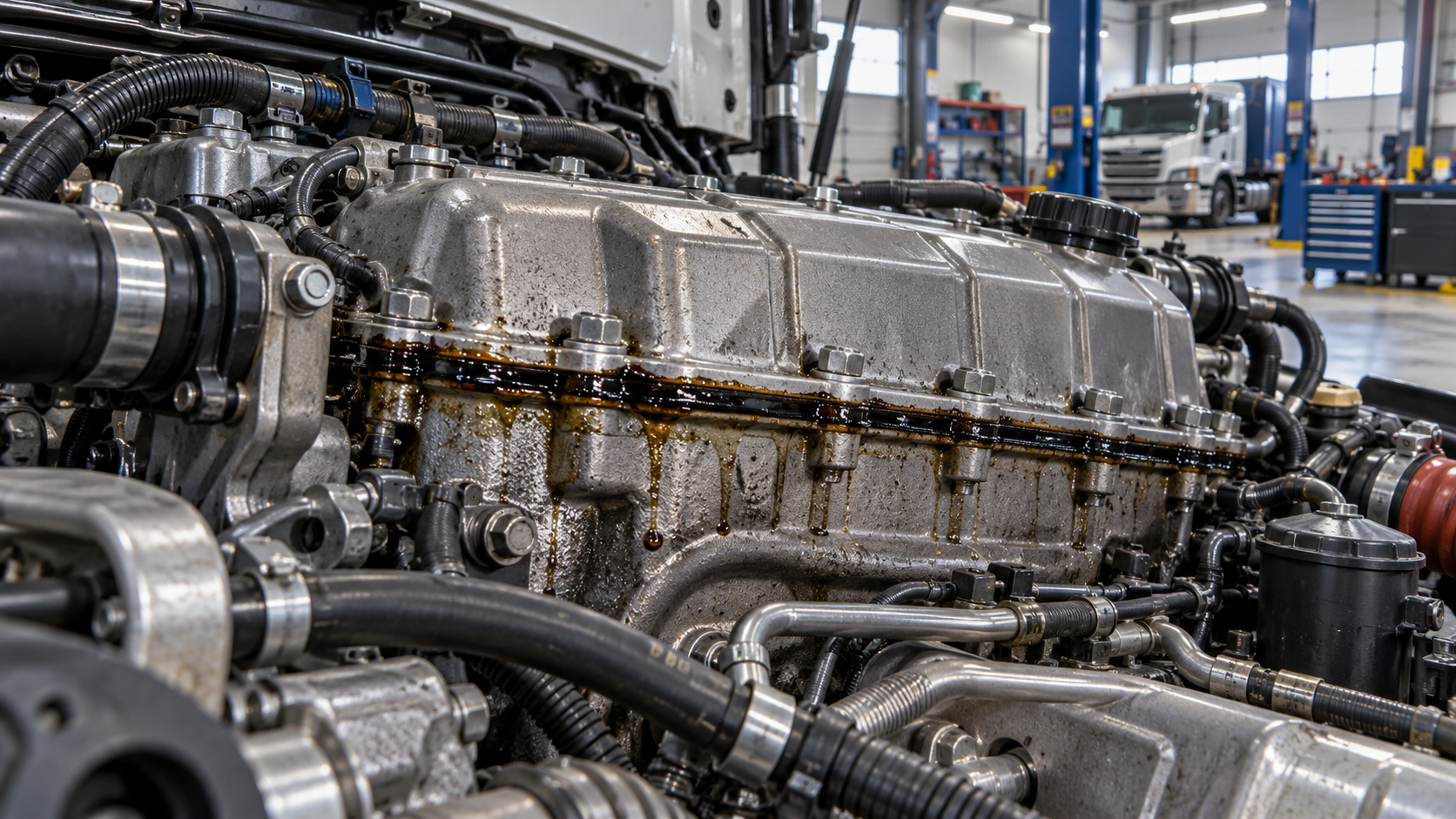 How to identify a leaking truck gasket