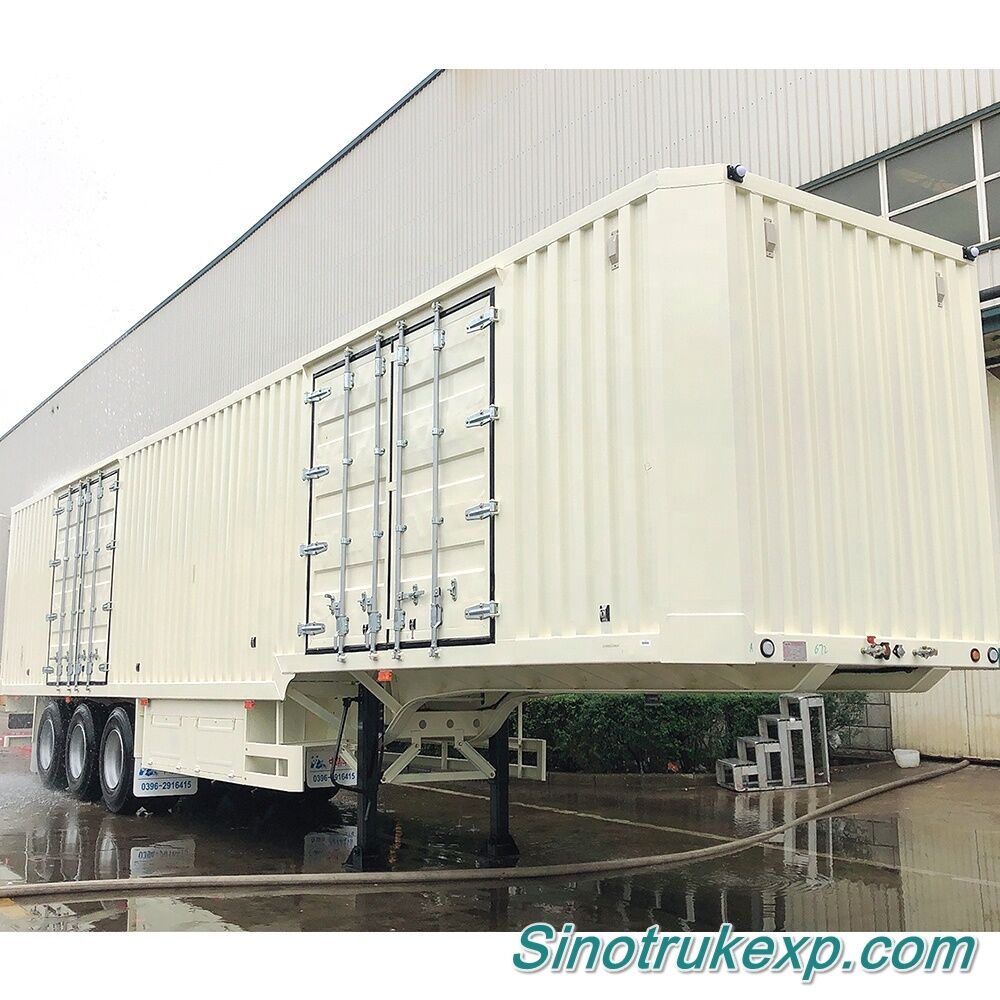 3 Axles Goose neck Van Semi Trailer