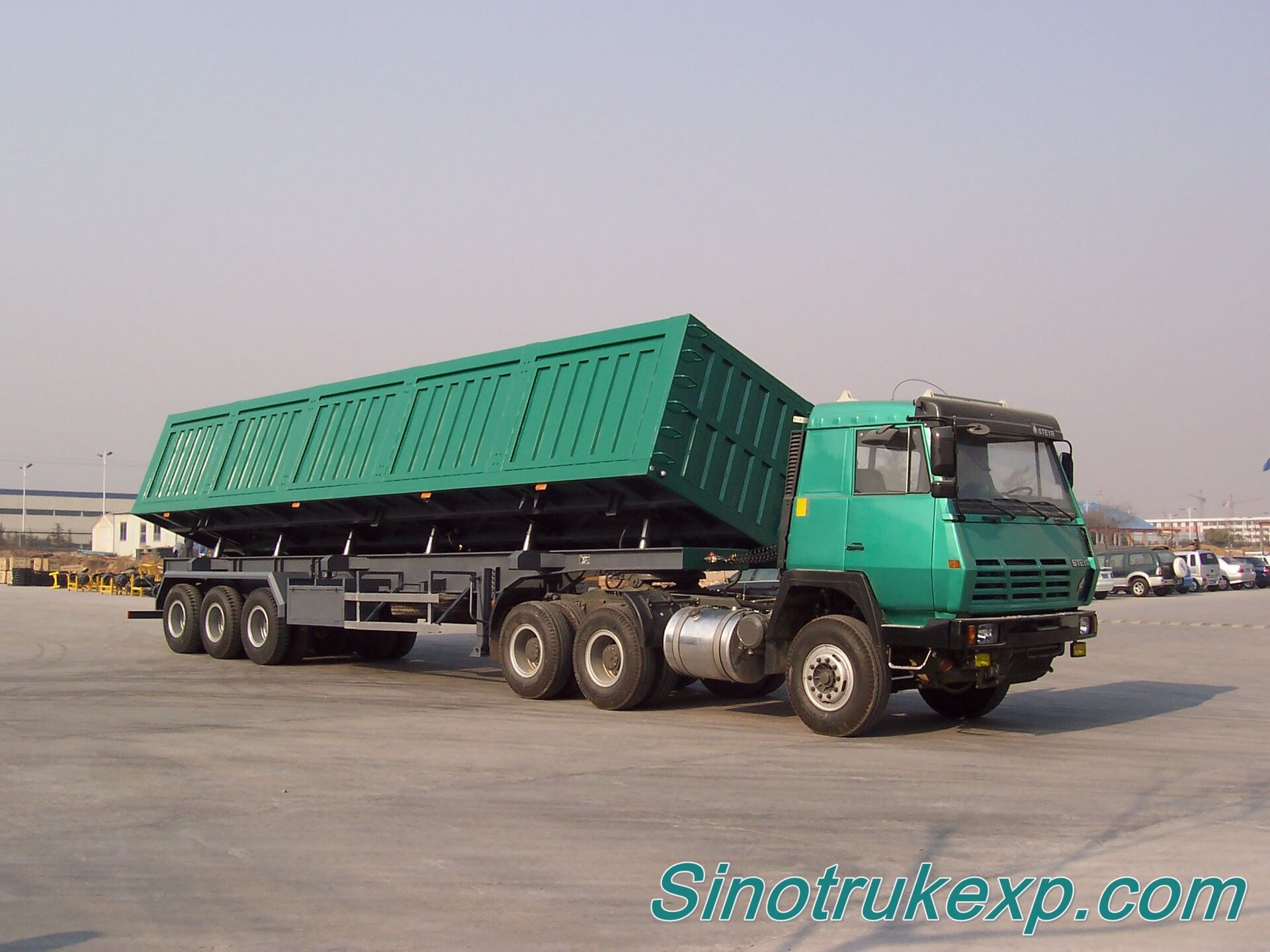 3 Axles Side Dumper/Tipper Semi Trailer