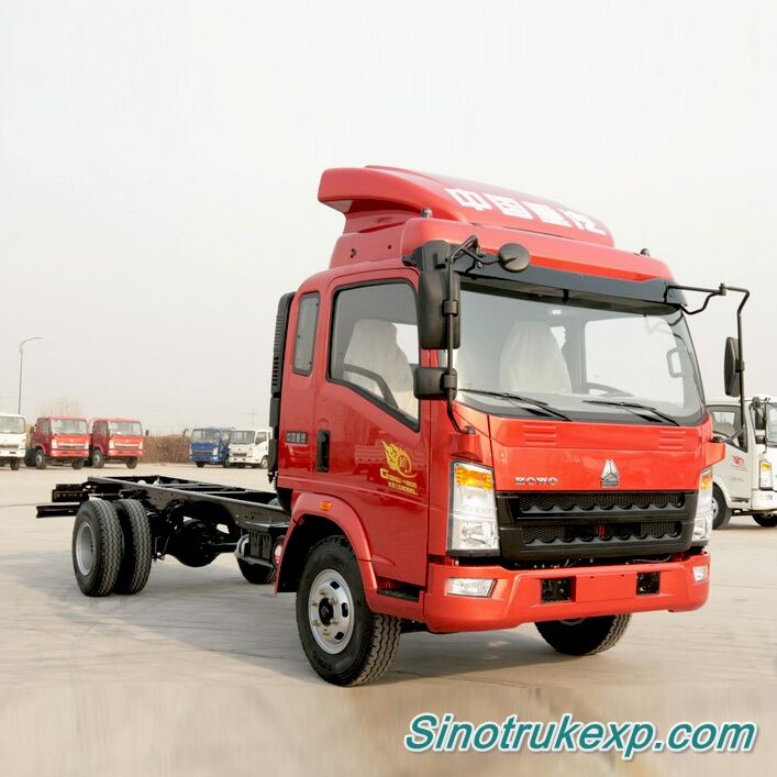 HOWO 4x2 light truck chassis