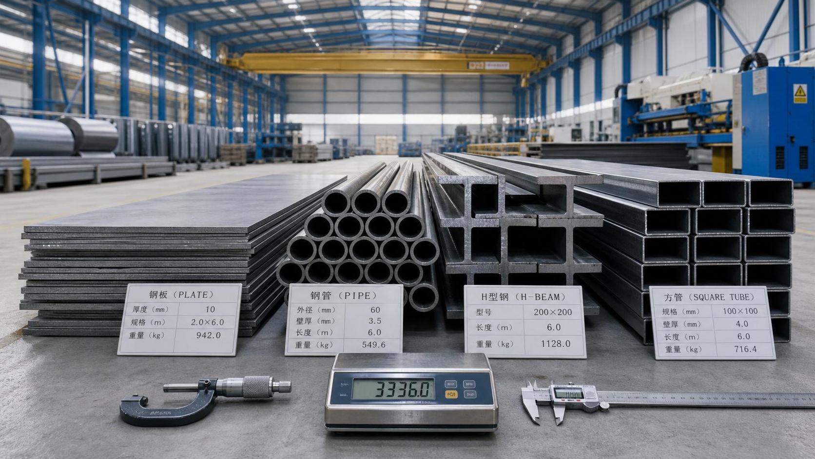 How to Evaluate Steel Product Cost by Weight and Specification