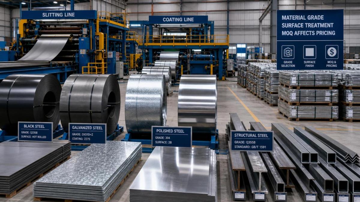 Steel Product Cost Drivers: Material, Finish, and MOQ Explained Steel Product Cost Drivers: Material, Finish, and MOQ Explained