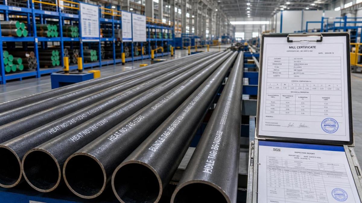 How to Compare Carbon Steel Pipe Manufacturer Options by Mill Certs and Traceability