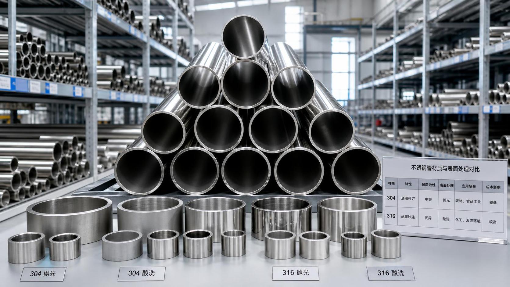 Stainless Steel Pipe Cost Drivers: Grade, Size, and Finish