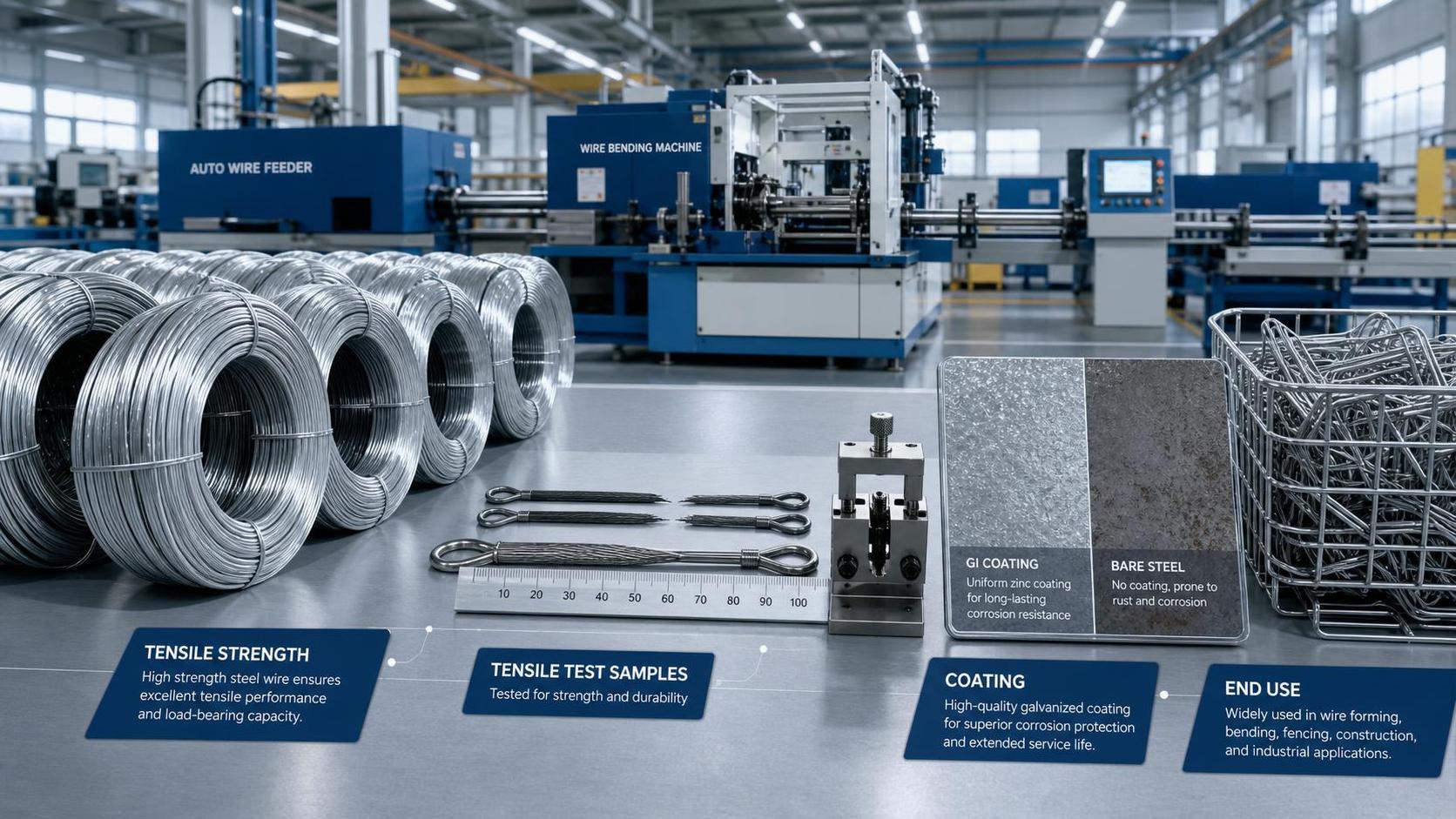 How to Choose Steel Wire by Tensile Strength, Coating, and End Use