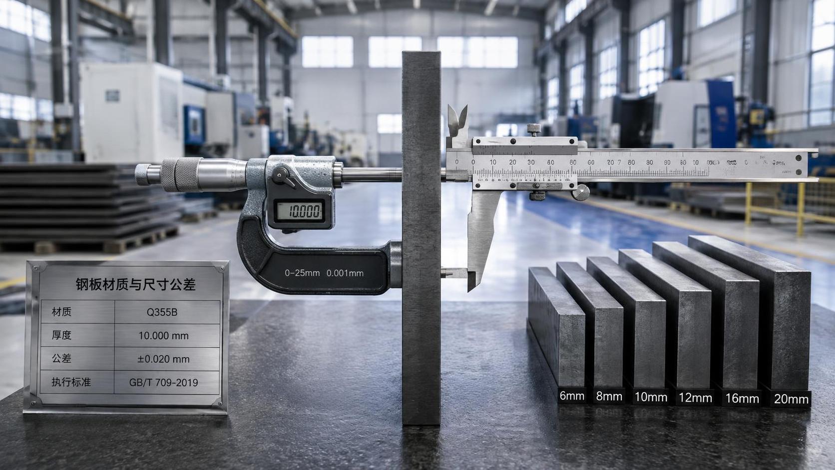 How to read a steel plate thickness chart when choosing material