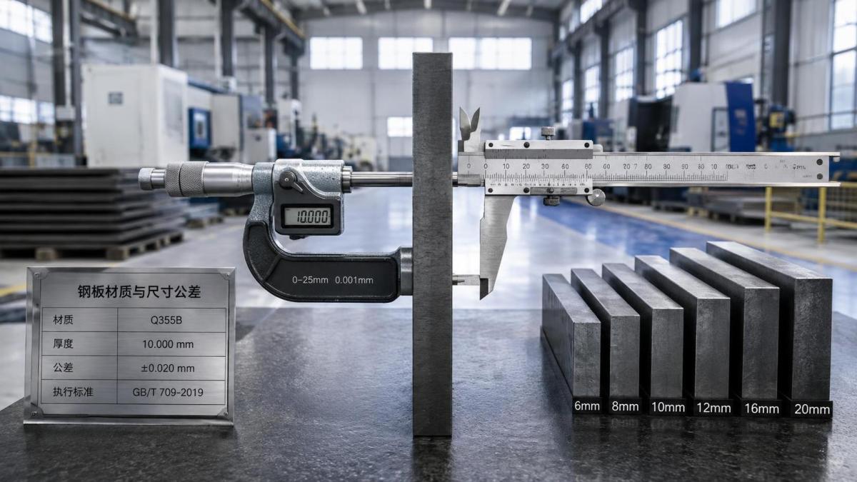 How to read a steel plate thickness chart when choosing material