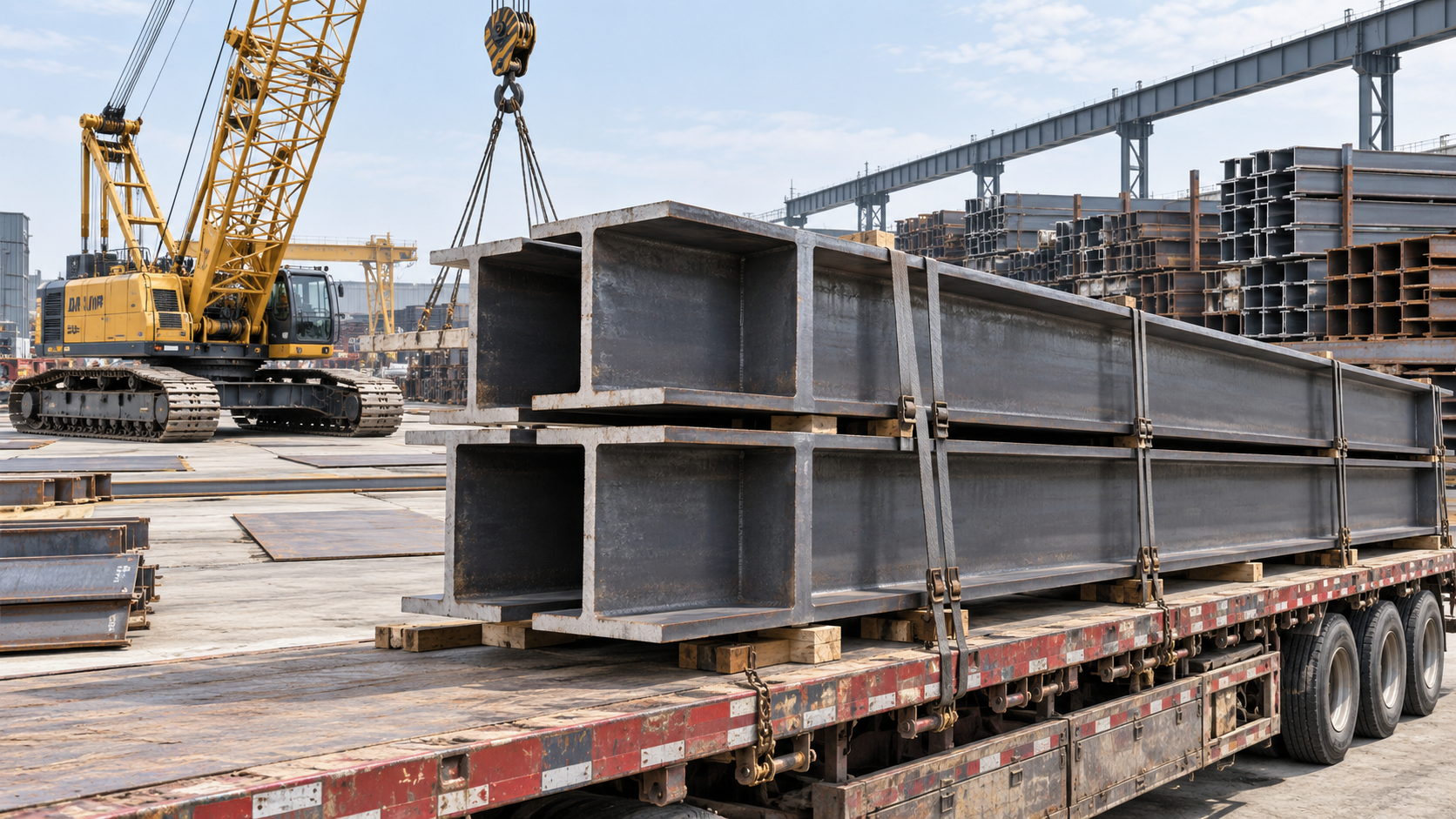 How to use an H beam steel weight chart for load planning