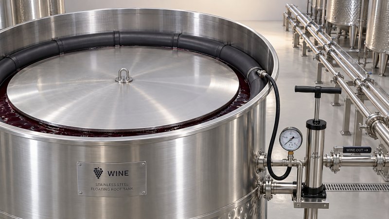 Gestire l'esposizione all'ossigeno nei serbatoi per vino con coperchio galleggiante dopo il travaso