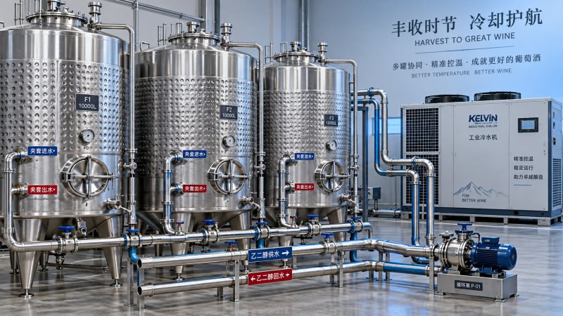 Sizing Fermentation Tank Cooling for Peak Winery Harvest Loads 포도 수확 성수기 양조장 부하에 맞춘 발효 탱크 냉각 용량 산정