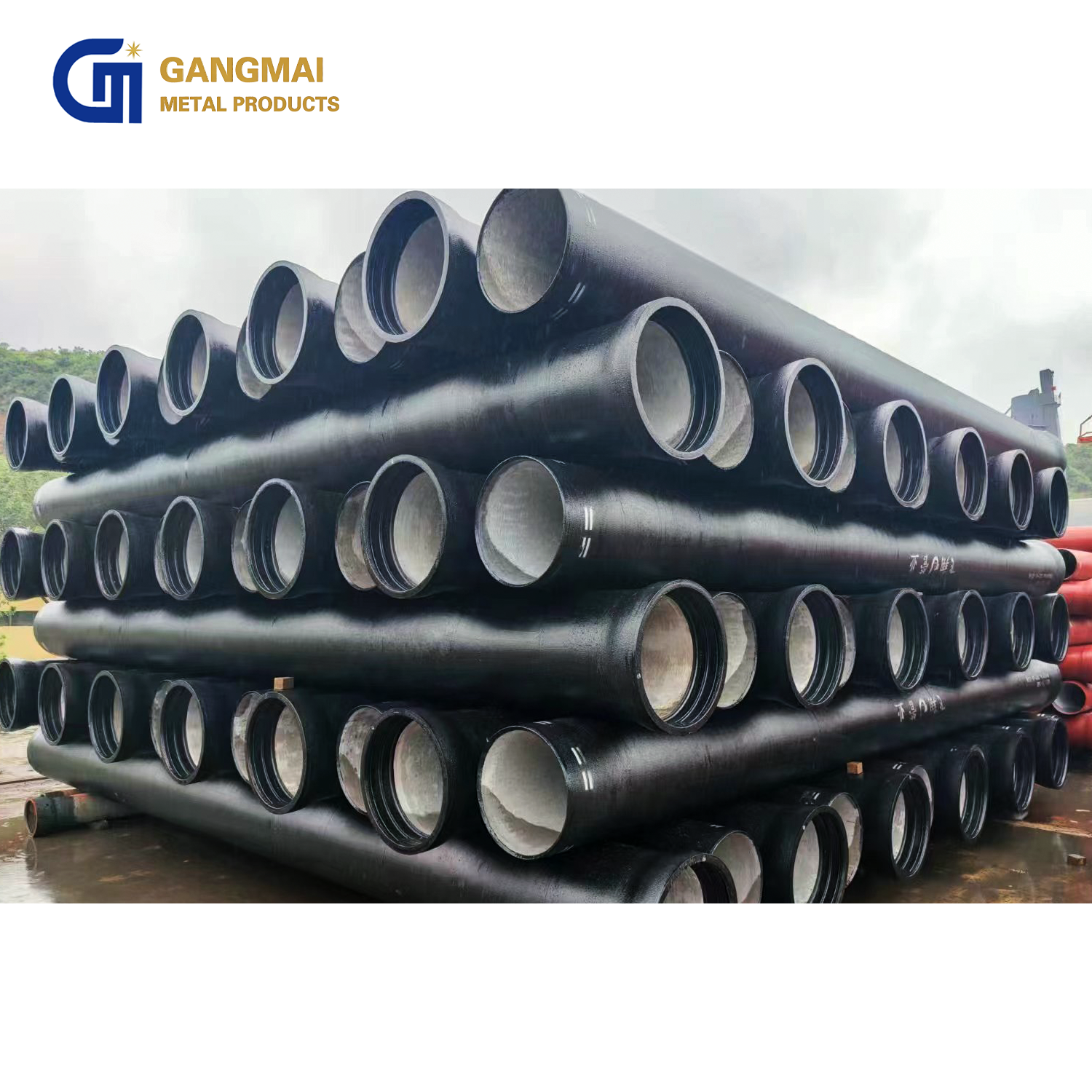 EN545 EN598 DN100 DN125 DN150 DN300 DN400 DN600 Ductile Cast Iron Pipe Tube