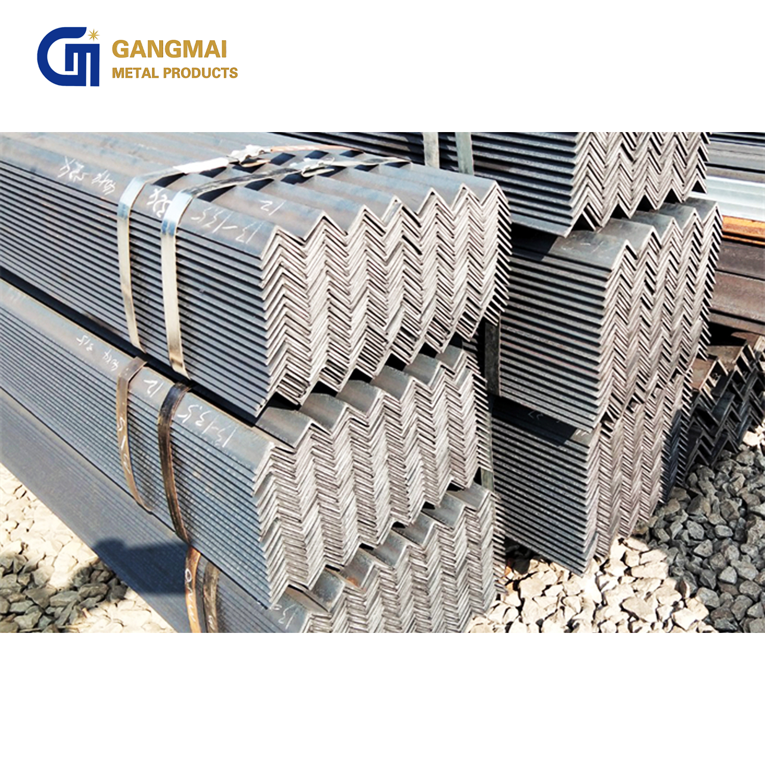 Q235 Q345 Carbon Mild Steel Angel Iron Equal Angle Steel Bar Industrial Use Hot Rolled Welding Iron L-Shape Angle