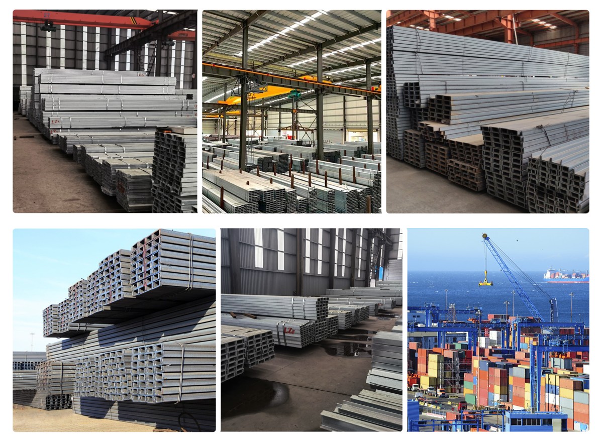 Steel U Channel C Channel Section ASTM Q235/Q345/SS400 Steel Channels