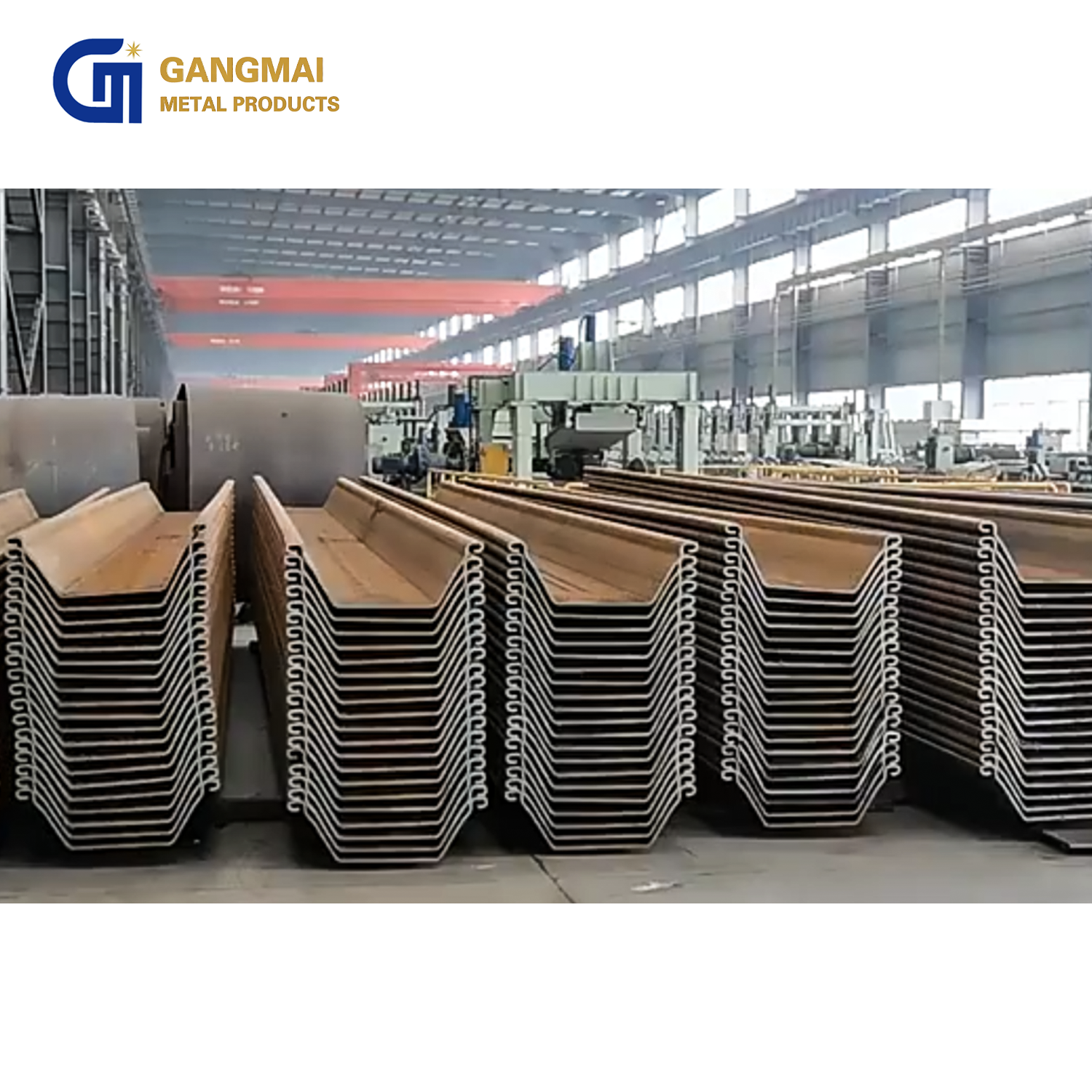 12m Steel Sheet Pile Q235 Q345 Q355 Metal Steel Sheet Pile Larsen Sheet Pile
