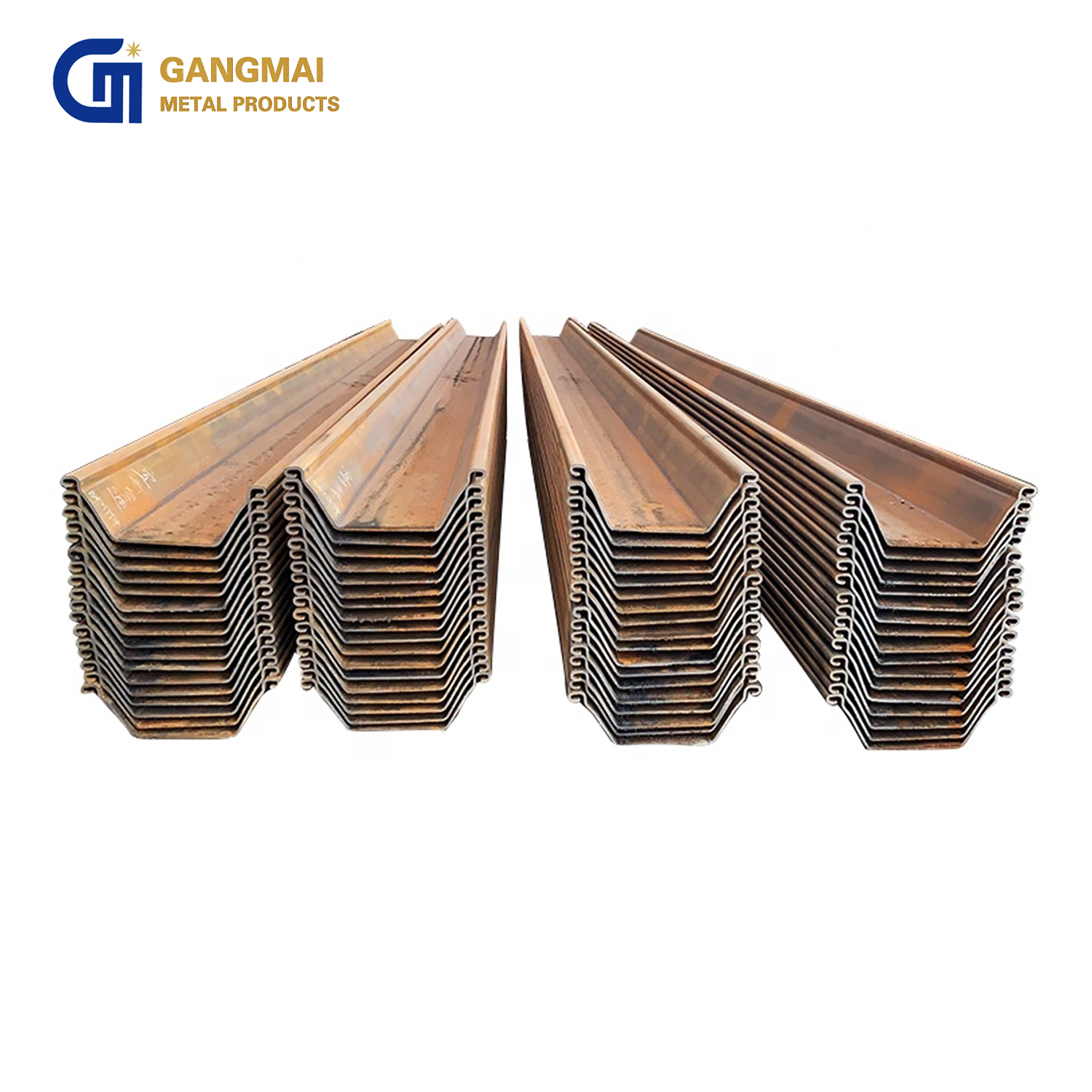 12m Steel Sheet Pile Q235 Q345 Q355 Metal Steel Sheet Pile Larsen Sheet Pile