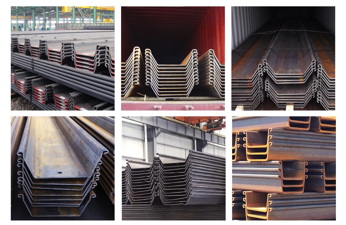 Z type and U type hot rolled steel sheet pile