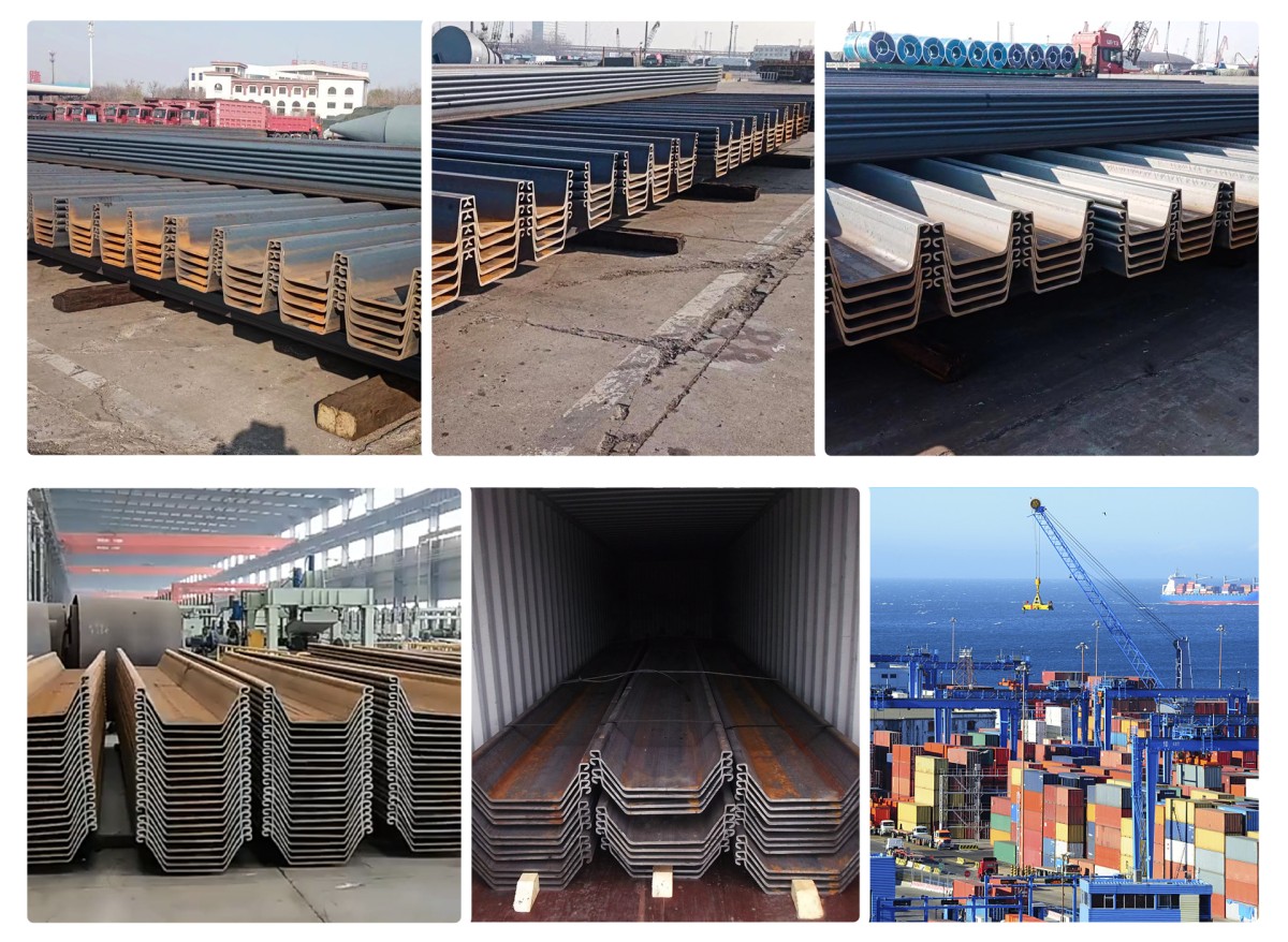 Z type and U type hot rolled steel sheet pile