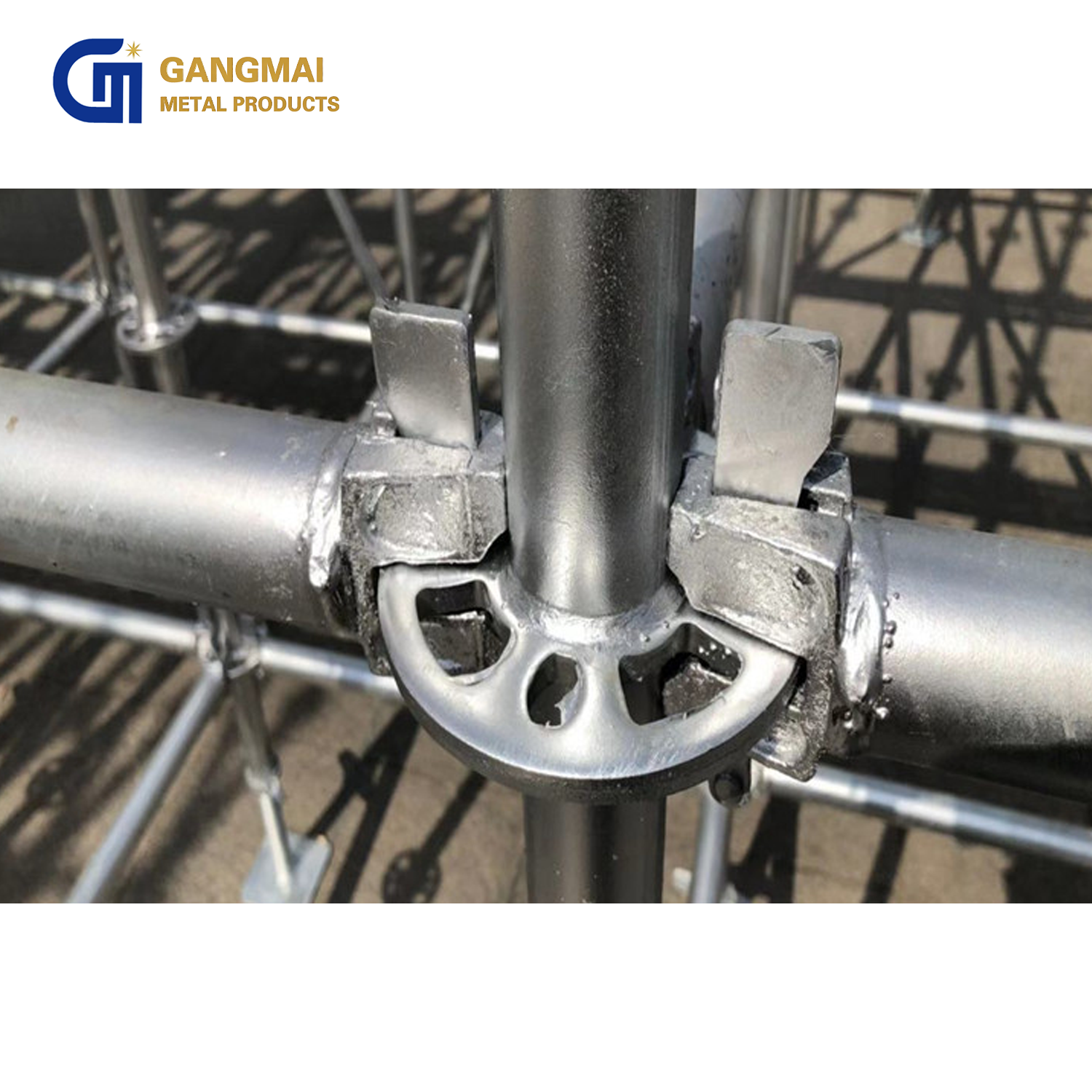 Metal Ringlock Scaffolding Vertical Pipe for Building Construction Hot Dip Galvanized Shoring Bridge Scaffold Tower System
